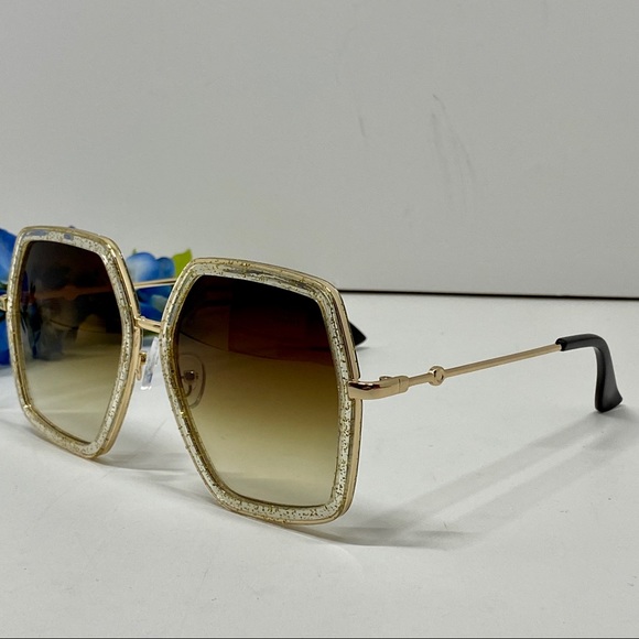 Oversized Hexagon Fashion Sunglasses 65 mm - Picture 2 of 5